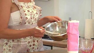 Sexy British MILF Abi, 43, Gets Naughty in the Kitchen - Amateur Blonde Housewife