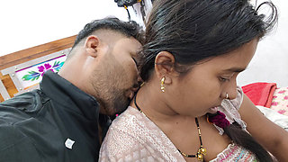 Indian desi stepsister and stepbrother slowly slowly kissing hot and sucking boobs.