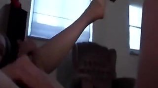 Eileen Dorf - Blonde Glasses Babe Fingers Pussy And Sucks Cock Hard