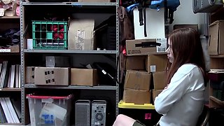 Free Movie ~ Perfect Pussy Redhead Thief Gets a Big Dick