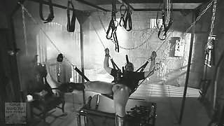 Classic Femdom Brunette Mistress Blow and Fuck Her Slave