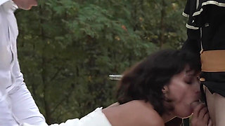 Looks Like the Wedding Didn't Go According to Plan? or Is a Threesome Supposed to Be Like That?