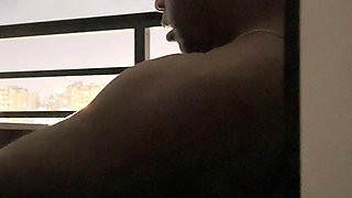 I eat my neighbor's dick on the hotel balcony -amateur couple- nysdel