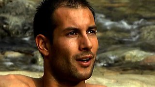 Interracial blowjob outdoors for sexy white ho