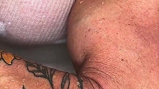 Shower Flex Fantasy: Kandy Flexes and Rips Her Tank Top