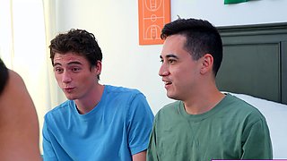 Stepsons kept looking at stepmom porn