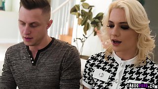 Stepson cant cum without her stepmom in sight