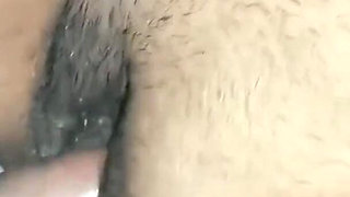 Newly Married Bride Has Sex with Her Husband, Close up of Hard Fucking in Missionary Position