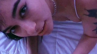 Two college babes giving handjob POV