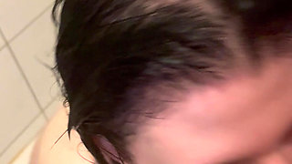 18 Year Old Sucks in the Shower