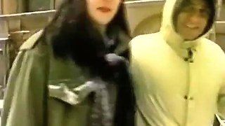 Freezing fuck for Skinny beauty: Doggy, Amateur  Vintage Porn