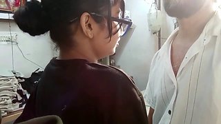 Indian desi stepdaughter-in-law gets romantic with her father figure in Hindi audio