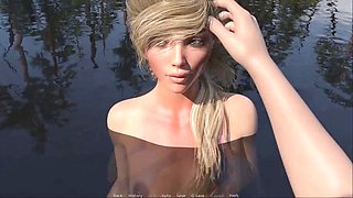 Intense romantic kissing in episode two with a light-haired virgin