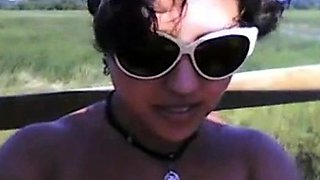 Office Worker Blows Her Boss Outdoors