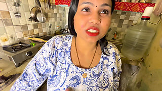 After Wife Said No to Sex, Husband Pounds Saas in the Kitchen Taboo Hard Fuck!