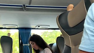Public Cock Jerking Off On A Bus Full Of People - Made Him