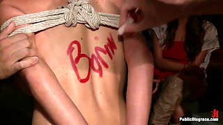 Big Tittied Mckenzie Lee Is Disgraced in the Bar