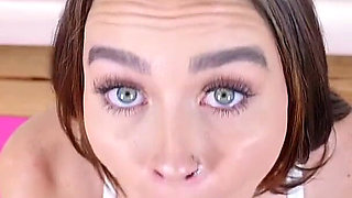 POV Interview Sex with Slender and Tall American Beauty Veronica Church