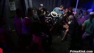 Dana Vixen Public Bar Gangbang