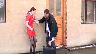 Horny doctor fisting naughty nurse: Blowjob, Doggy  Cowgirl Porn