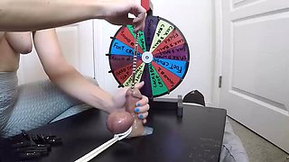 She Jams a 30cm Study All the Way Into His Big Wood - Frolicking BONDAGE & DISCIPLINE Roulette