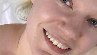 Blonde Casting Girl Takes Intense DP and Cock Sucking