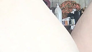 Big Fat Chick Legs Spread Wide Big Black Cock Cums for a Ride