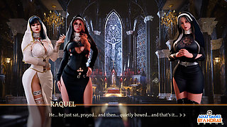 Sisters in Sin Gameplay Part 12 - Lust Performs the Sexual Ritual with Esther in the Library