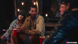 Blonde Aubree Valentine Deepthroats Big Cock