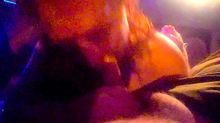 Sexy Redhead Liz Lane Gives Chester Van Name Another Amazing Deep Throat Blowjob and Then We Switch It up to Some Foot Job Cum