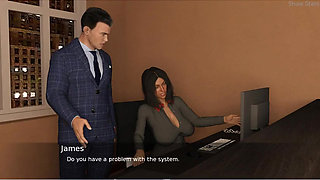 Project Hotwife - Gameplay - Roleplay - Office Wife Shows Her Assets