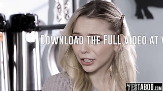 Blond hair babe barista fucks cheating BF in cafe