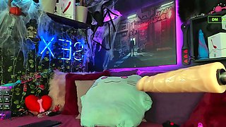 Stacked brunette goes solo toys and masturbation