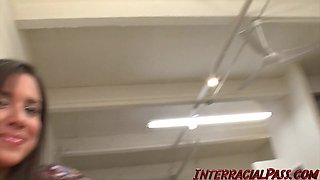 Annika Adams Gets Her Teenie Cooter Penetrated By BIG BLACK COCK