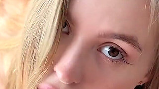 Perfect Body Blonde with Tight Pink Pussy and Pierced Tits Gets Fucked in the Morning and Swallows a Huge Load