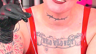 Bondage Sack Sub Gets Sounded by Ms Nacke
