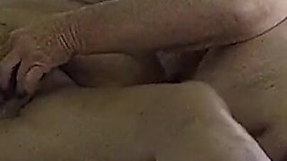 Homemade Stepaunt Plays with Pussy Shows Soles of Feet & Moans Best GILF Foot