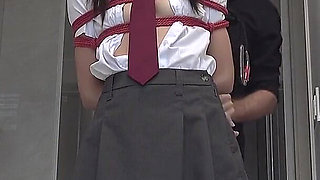 Shibari Video - Asian Schoolgirl in Ropes Gets Magicwanded