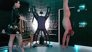 Hot German Mistress Alessa Milano Whipping Slave Hard - BDSM Femdom Punishment Part 2