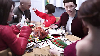 Christmas Blowjob Special with Stepmom - Big Natural Tits & Heart Problems