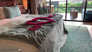 Honeymoon bride fucked in paradise