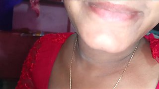 Desi bangali boudi in saree pulverized at guest room