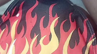 Firefighter with sperm hose