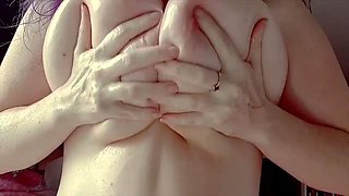 Lesbian Tits and Dirty Talk: Big Tits, Amateur  Oil Porn