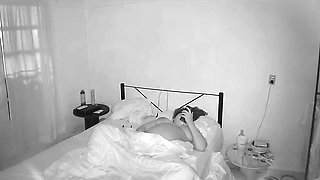 Chubby Pregnant Girlfriend Masturbates While I Spy on Her on Camera