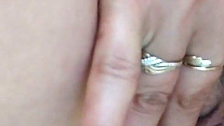 Brunette Masturbates Her Pussy in the Bathroom