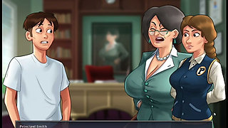 Summertime Saga Gameplay : Intense Massage Scene with the Receptionist.