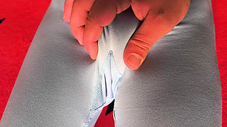 The stepbrother dared to touch her virgin pussy! Step sister has such perfect pussy and follows her contour in sexy pantyhose