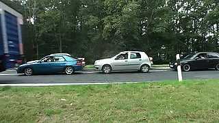 Wild Car Sex with Handjobs, Blowjobs & Outdoor Fucking