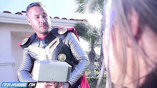 Cosplay scene with sultry Danny Mountain and Abigail Mac from Cosplayground